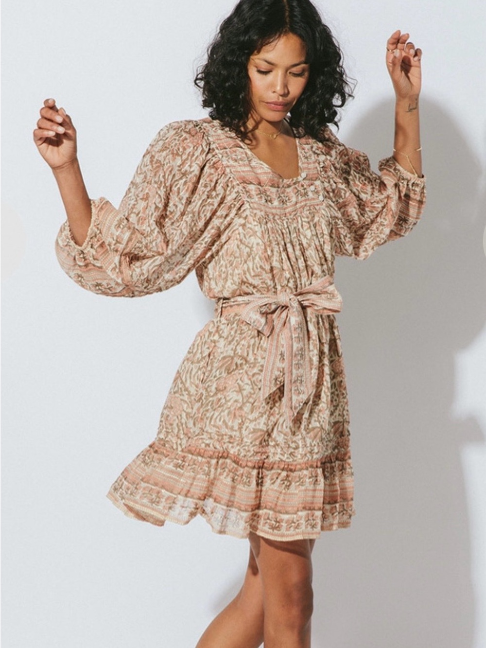 CLEOBELLA VIVIAN MINI DRESS - ZINNIAPRINT